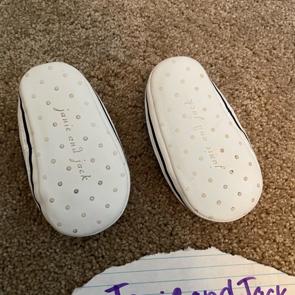 Janie and Jack baby boy boat shoes, navy, size 3 - Picture 2 of 2